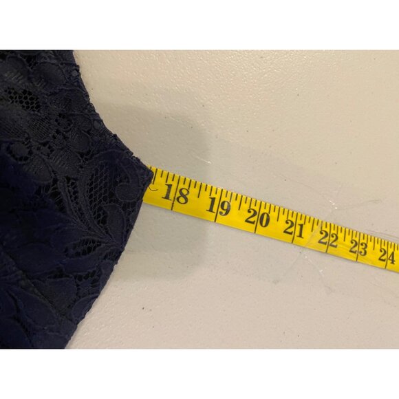 J.Crew Navy Lace Sleeveless Sheath Dress Size 6 Petite - Picture 8 of 10